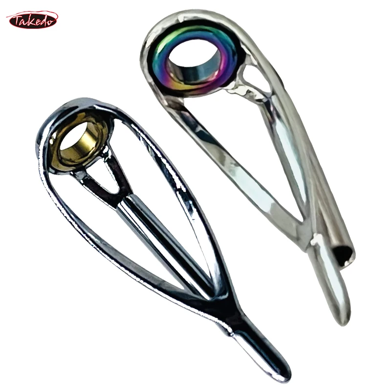 TN18-1 5 juegos de anillos de cerámica de acero inoxidable con luz de fundición, Kit de reparación de guías de caña, accesorios de repuesto de tamaño mixto para pesca - imagen 3