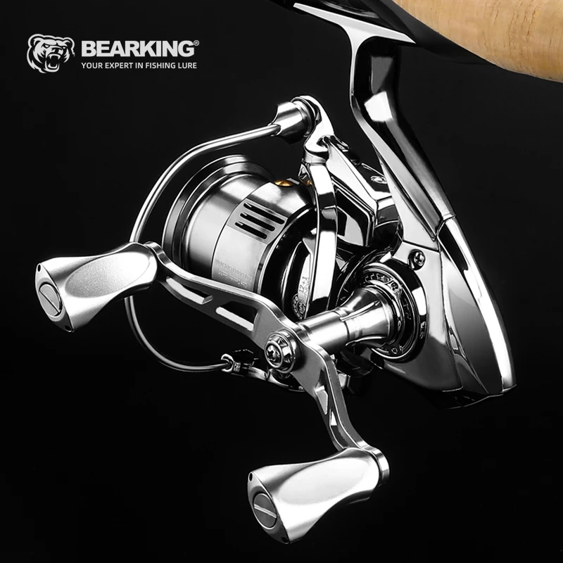 BEARKING, recién llegado, 9 + 1, rodamiento de acero inoxidable 5,5:1, sistema de arrastre de carrete de pesca, rueda giratoria de potencia máxima de 7Kg, bobina de pesca - imagen 3