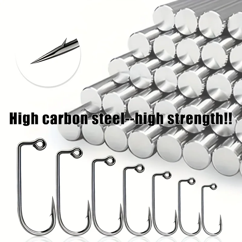 Anzuelos Jig Head Aberdeen curvos 90° – Acero carbono alta resistencia - imagen 3