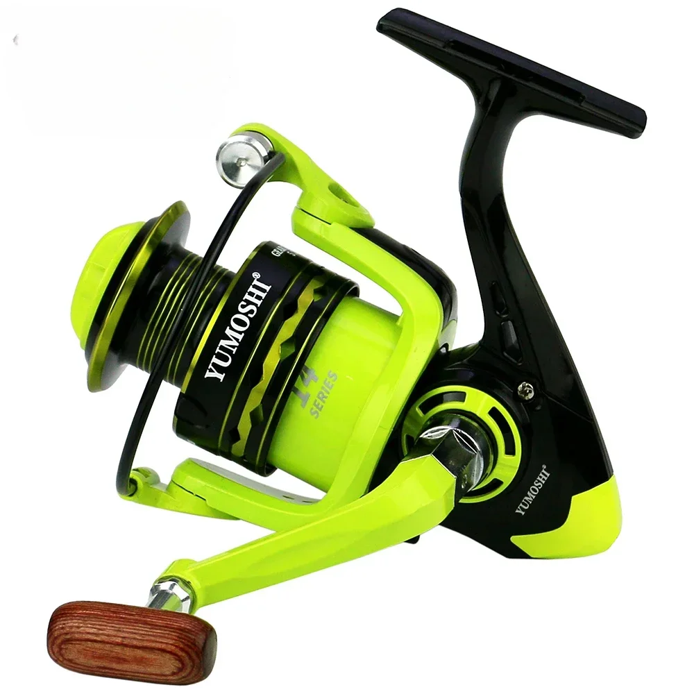 Carrete de pesca giratorio 2000 3000 4000 5000 6000 7000 alta velocidad 5,2: 1 carrete giratorio carrete de fundición carpa para agua salada con línea - imagen 3