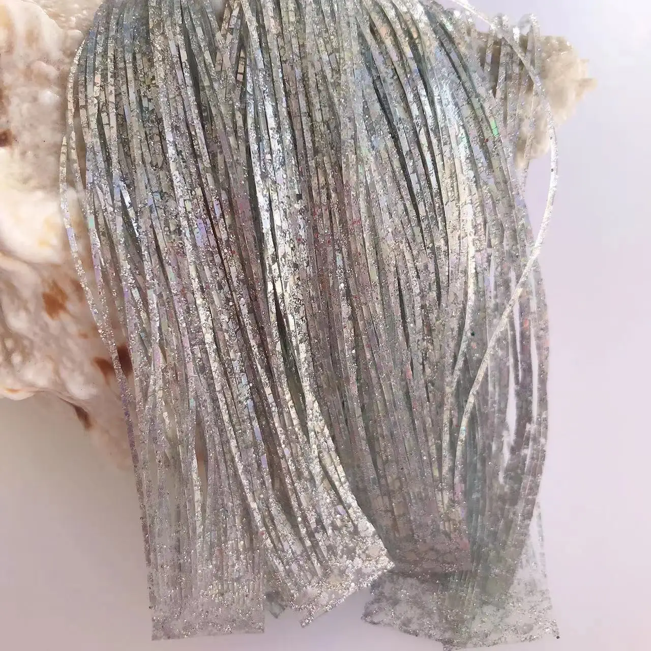 Capas de falda de silicona para señuelo de pesca, Material de falda de silicona para artesanía de aparejos, Spinner DIY, plantillas de goma, Buzzbait 8850-001