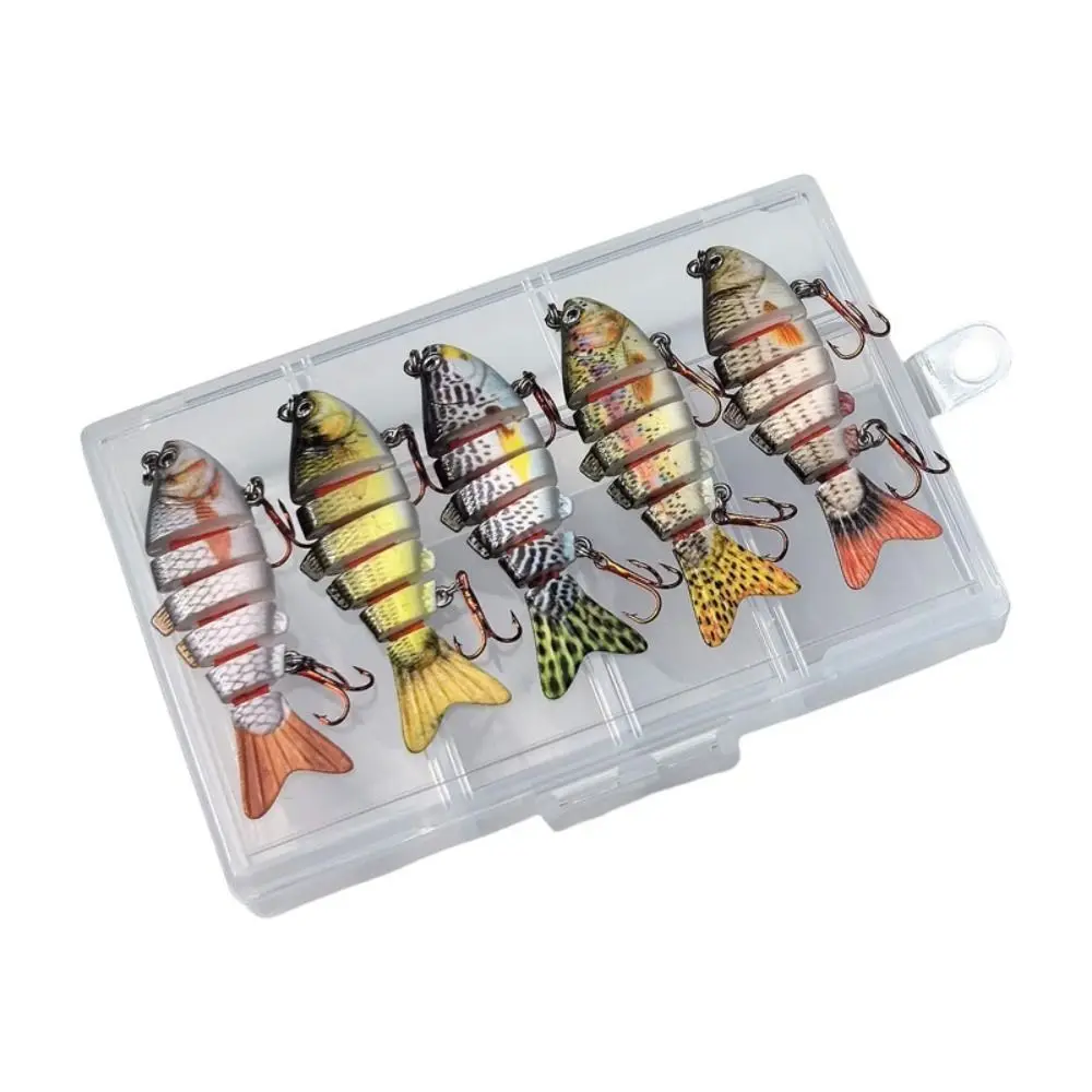 Señuelos Crankbait de 6 segmentos para buceo profundo con ojos realistas - imagen 2