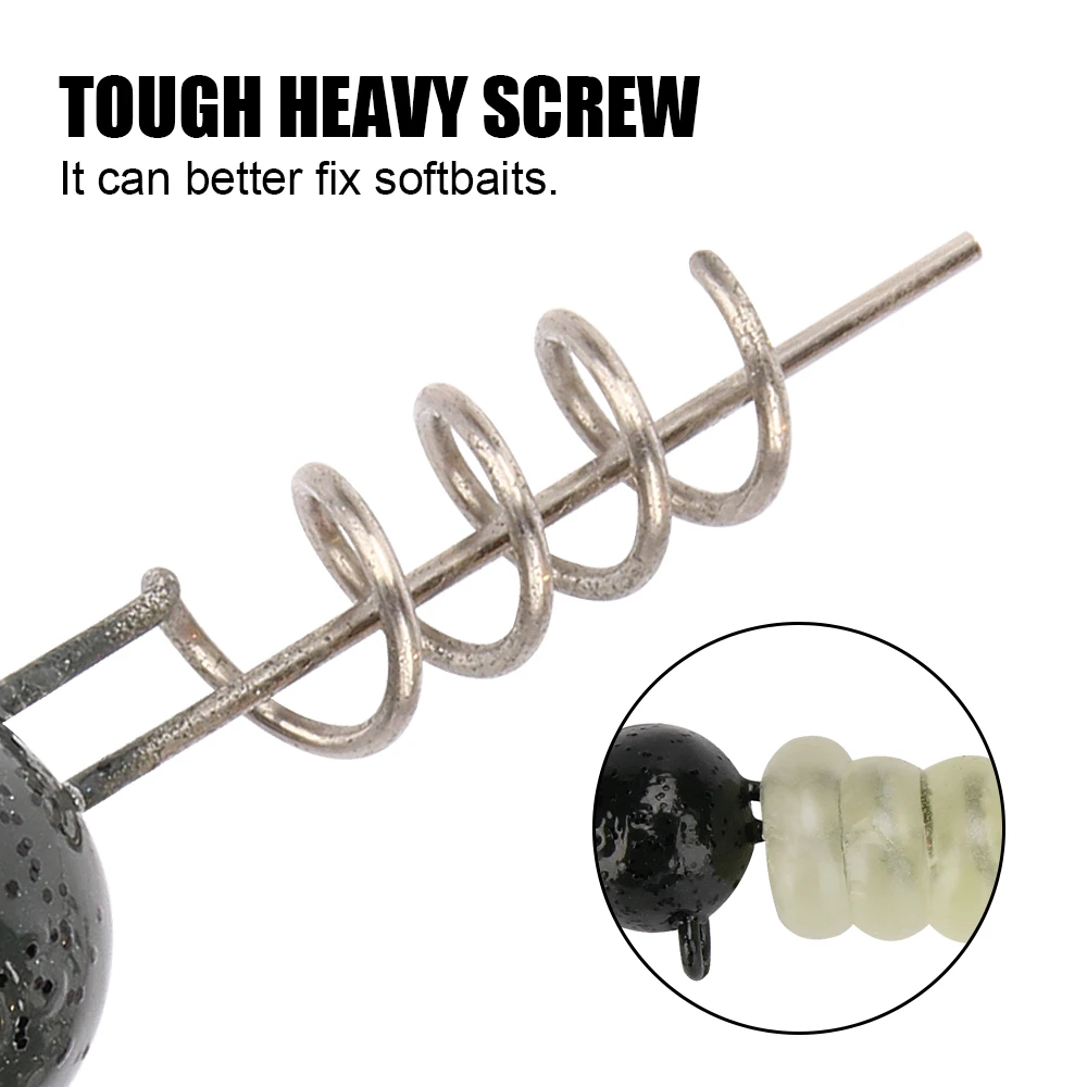 Spinpoler-Cabeza de anzuelo ponderada para Lucio, señuelo suave, sábalo grande, 7g, 10g, 15g, 20g, 25g, 30g, 50g, herramienta de pesca, equipo de bola de tornillo de arrastre - imagen 4