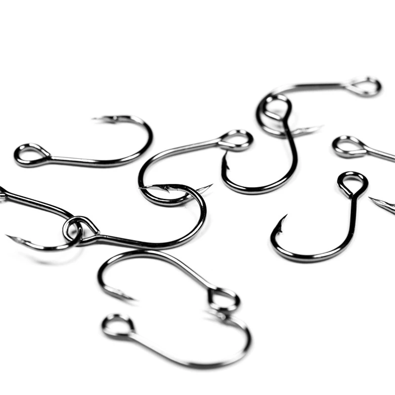 1000 Uds anzuelo de Pesca ojos grandes anzuelos individuales para señuelo de Pesca cebo señuelo de lentejuelas cebo aparejos de Pesca suministros accesorios Pesca - imagen 5