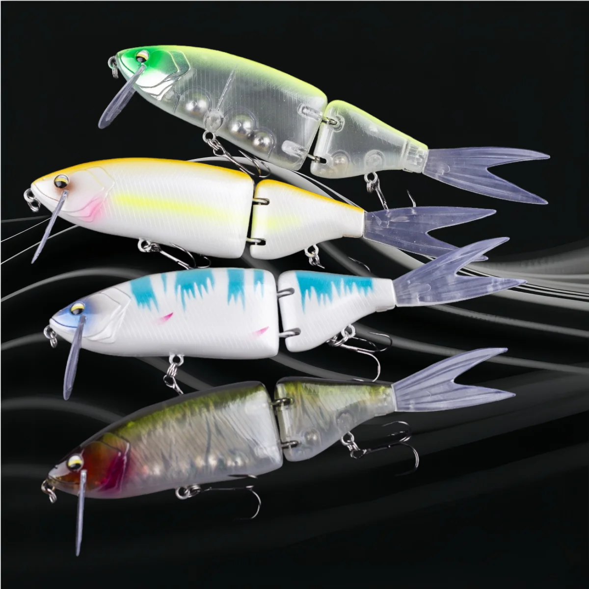 MUKUN Swimbait-señuelo de pesca grande, cebo duro Artificial, 50G, señuelo de pesca articulado para depredador Wobbler Minnow Pike - imagen 3