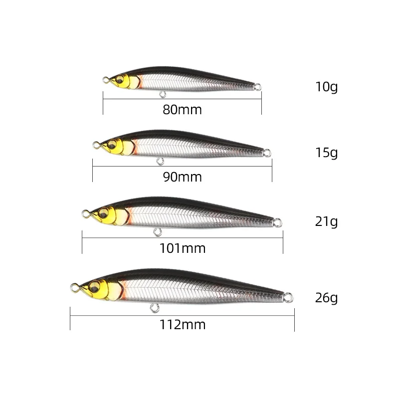 Señuelo Trembling hundimiento lápiz Wobbler Bass Fish para curricán - imagen 4