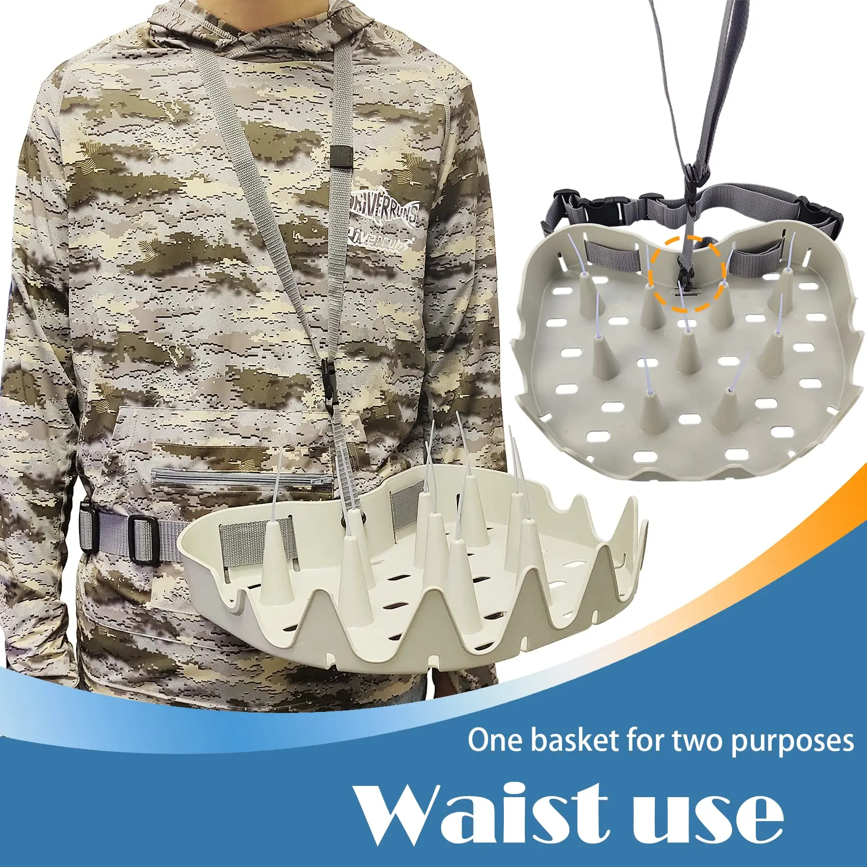 Aventik-sedal de pesca con mosca con diseño de Fisker danés auténtico, cesta de pelado ergonómica, suave y curvada, superligera - imagen 4