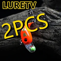 8013 3,2 cm2,5g2PCS LURETV Micro objeto roca sumergida pequeño señuelo graso trucha Makou cebo falso gancho único