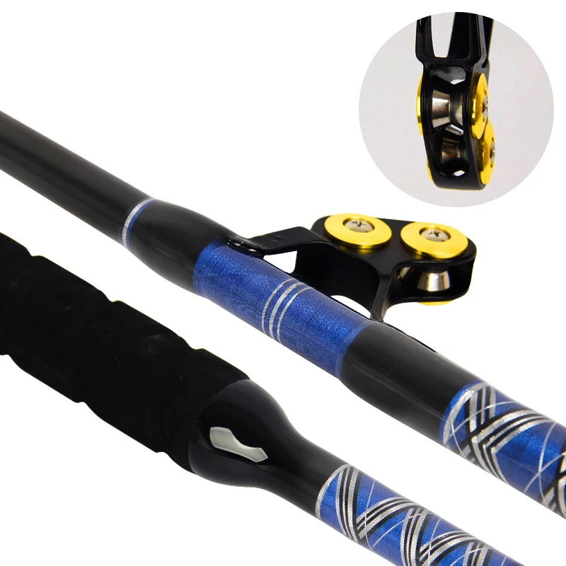 Caña de pescar pesada para agua salada, caña de arrastre de 130 libras, arrastre máximo de 6 '6" - imagen 2