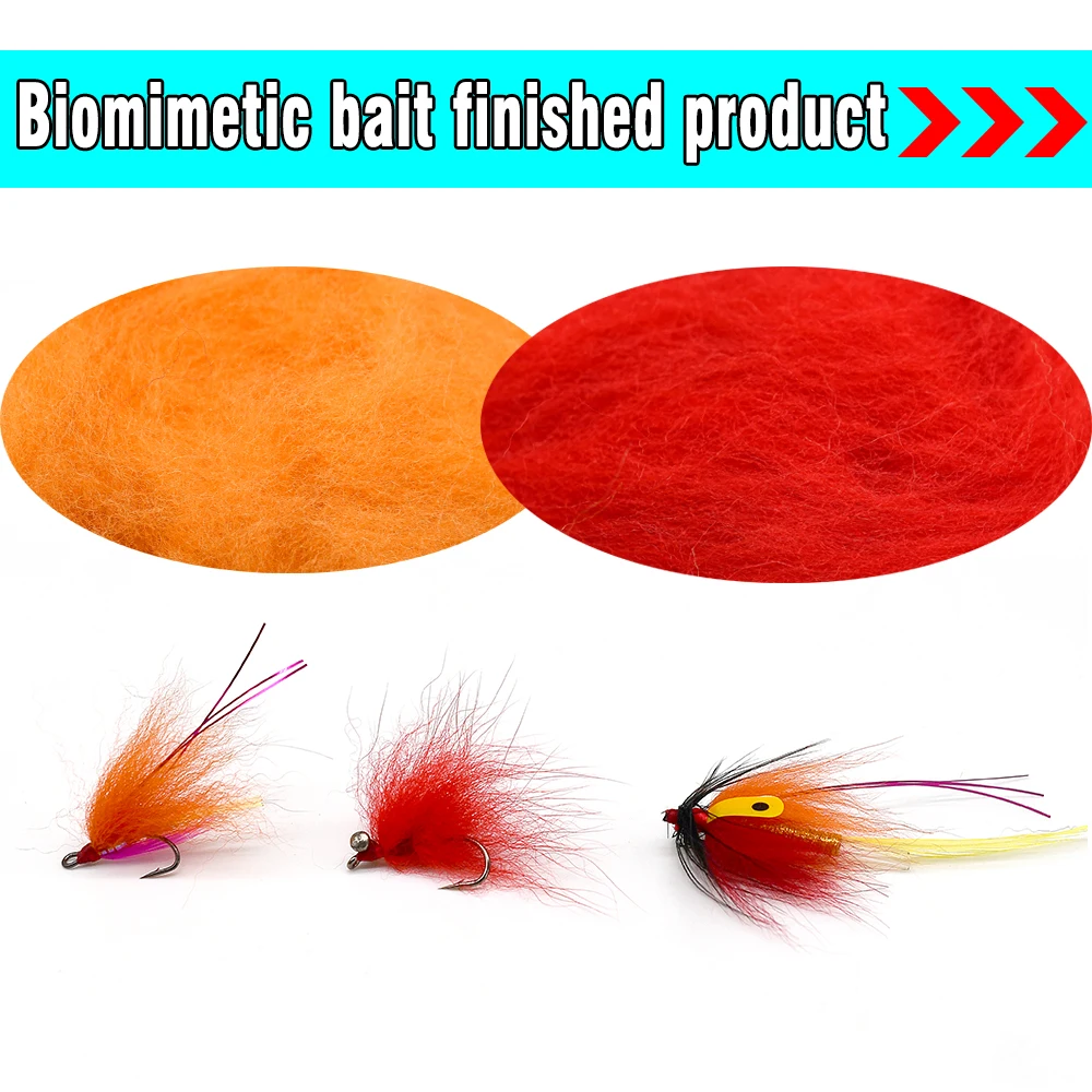 MNFT hilo de huevo para atar moscas de pesca, Material Glo Bug Sculpin, 11 colores disponibles - imagen 5