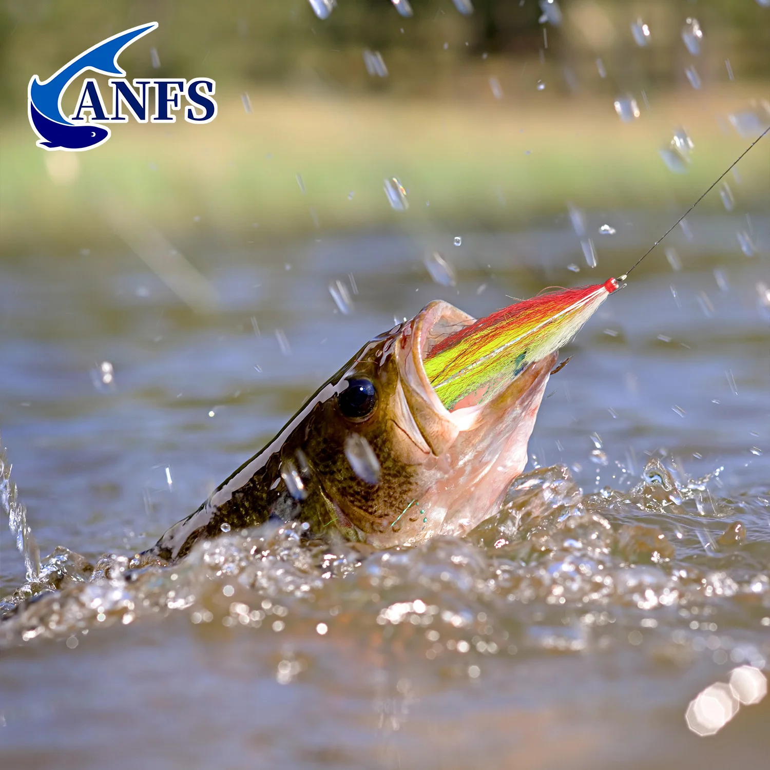ANFS 5 uds Streamer Fly colores surtidos con caja de almacenamiento-cebos de pesca con mosca para pesca de trucha, salmón, Lucio y lubina - imagen 4
