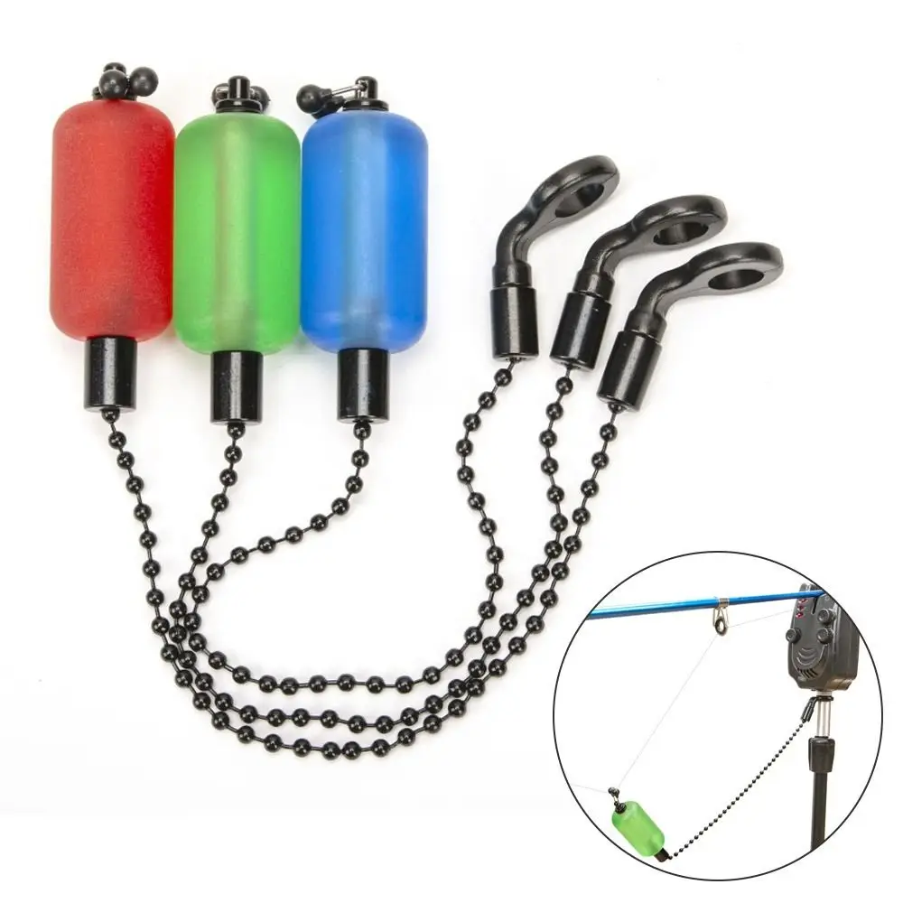 Wobbler de cadena suave pintada de Metal, sin luz, alarma de pesca, herramientas de pesca, aparejos, 1 unidad