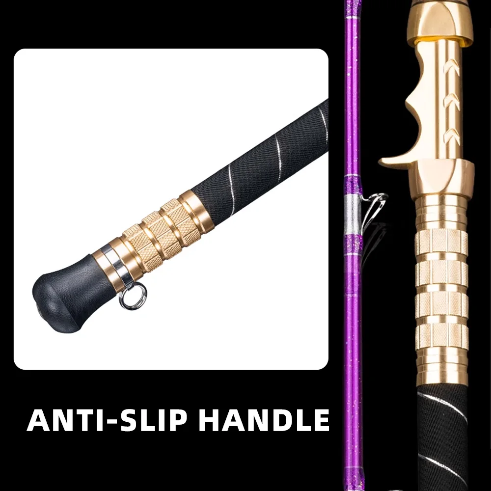 NUNATAK caña de pescar de alto carbono para barco, asiento de carrete de Metal, anillo FuJi, caña de Jigging superdura, caña de pescar para barco oceánico, nuevo - imagen 4