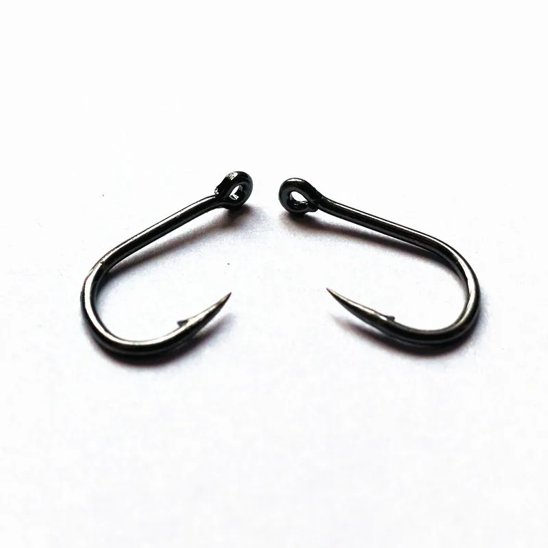 Mavllos-anzuelos de pesca de carpa, caja de anzuelos de acero inoxidable para pesca de agua salada, tamaño 3-12, estuche para señuelos, 100 unidades - imagen 3