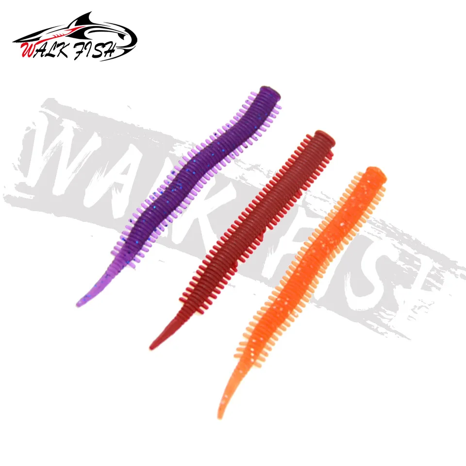WALK FISH-señuelo de gusano de pesca supersuave, 30 piezas, 0,75g/8,5 cm, cebo de lombriz de tierra, TPE, materiales respetuosos con el medio ambiente - imagen 2