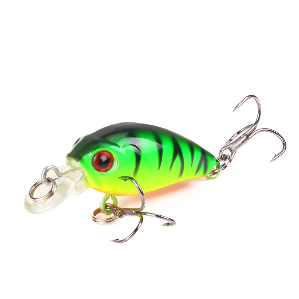 1PC Mini señuelo de pesca Crankbait cebo duro Artificial Minnow Swimbait trucha lubina señuelo de pesca de carpa - imagen 5