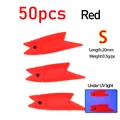 50pcs S Red