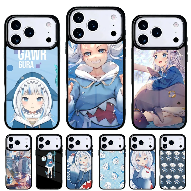 Funda móvil Gawr Gura Hololive para iPhone 16 Pro Max