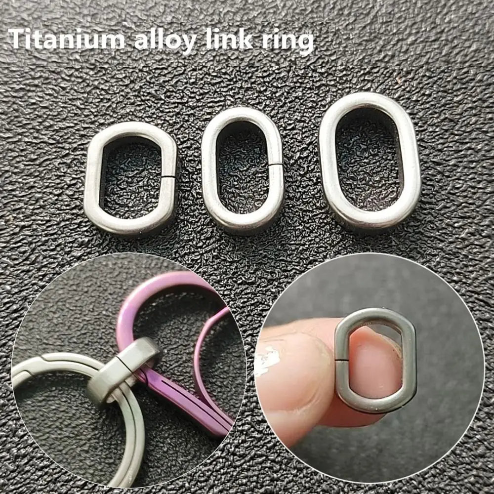 Hebilla titanio gris para llavero EDC, herramienta de exterior - imagen 4