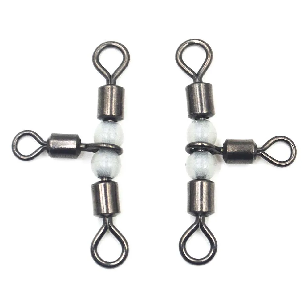 MNFT-rodamiento de bolas para pesca, aparejos de pesca de 3 vías, Triple rodamiento, sólido, luminoso, 100 piezas - imagen 3