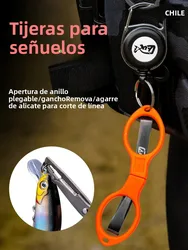 Alicates de pesca multifuncionales y tijeras plegables para señuelos