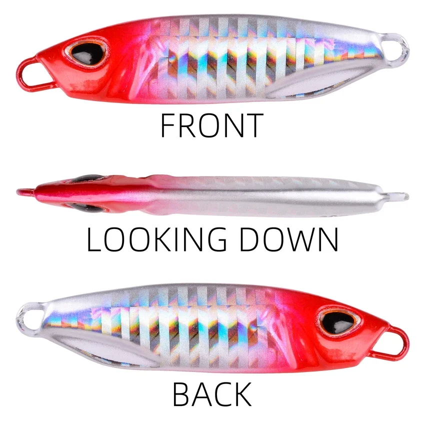 1 Uds Jig Shone cebo pesca de mar plantillas de Metal señuelo 10/15/20/30/40g agua salada Crankbait Minnow hundimiento cebos giratorios Accesorios - imagen 2