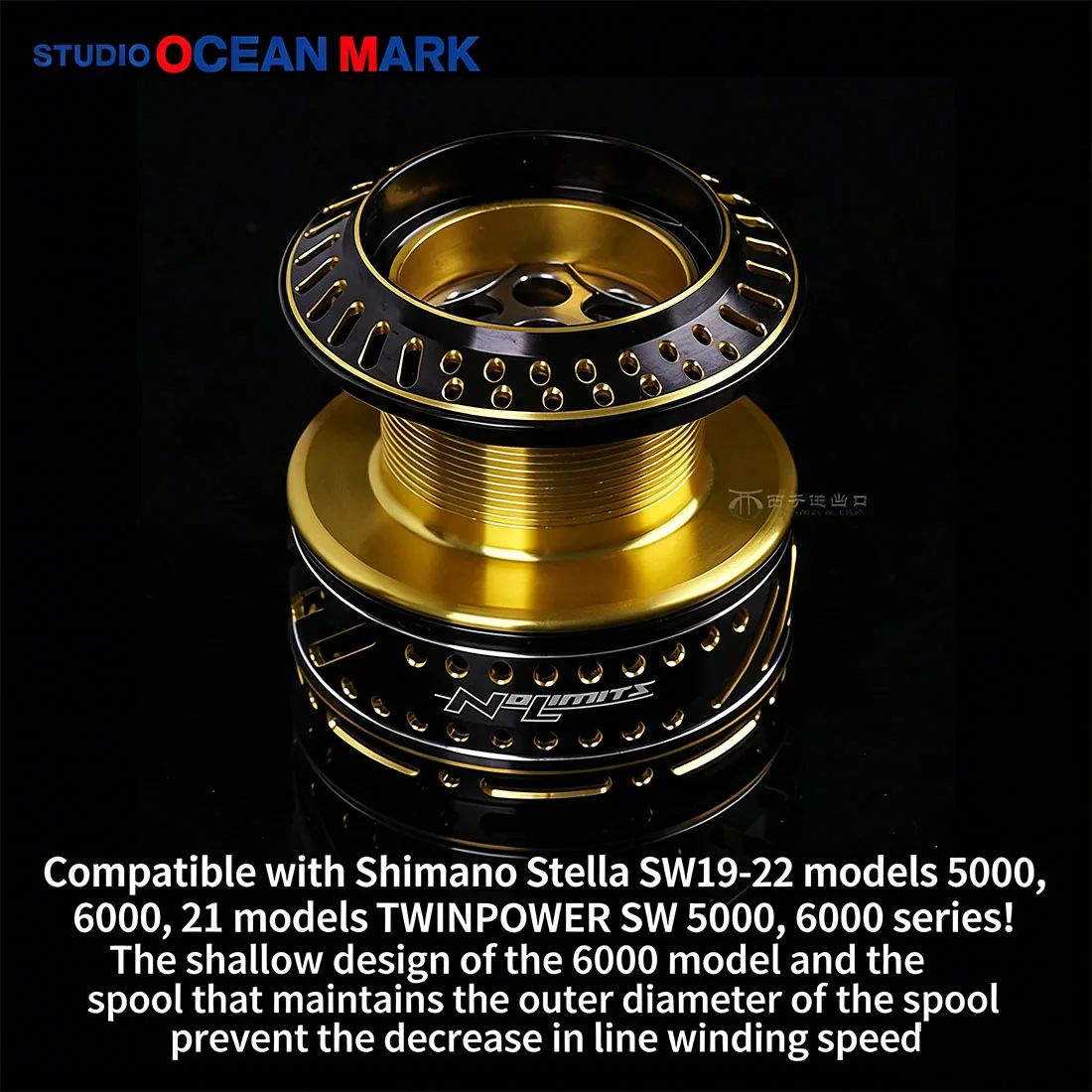 Carrete OCEAN MARK Premium 20SW 6000S-BG para Shimano STELLA/TWIN POWER SW 9kg de arrastre carrete de juego grande de agua salada de alto rendimiento - imagen 4