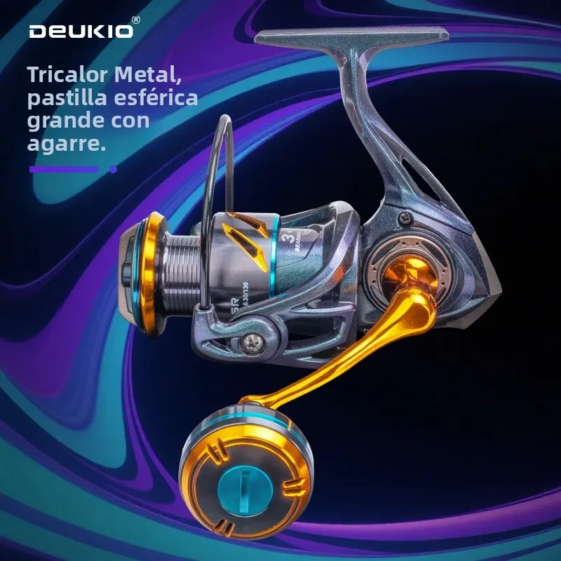 Carrete de pesca DEUKIO con giro y arrastre máximo 35 LB – 5.2:1 - imagen 3