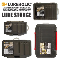 LUREHOLIC Caja de señuelos para aparejos duros, vinilos y jig head