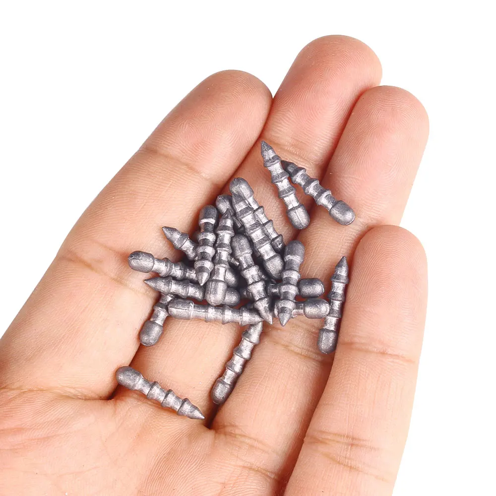 Juego de pesas de pesca de plomo dividido, Kit de plomos de plomo de 0,5g-10g con caja de aparejos redonda para carpa de agua dulce, 105/70/29 Uds. - imagen 2