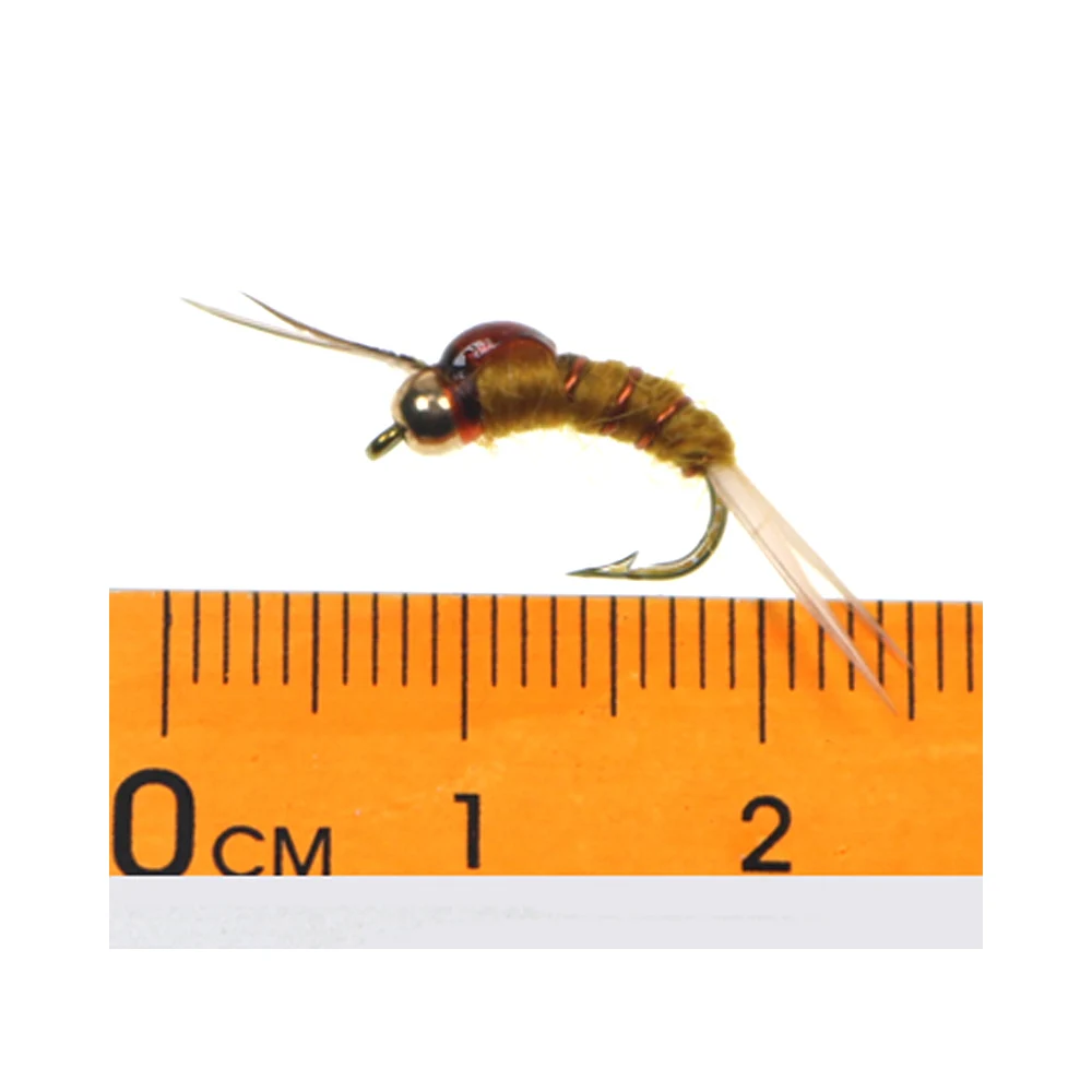 ICERIO-SEÑUELOS de pesca con mosca, 6 unidades, incubación, mayfly Nymph caddis, ninfas, trucha, 12 #