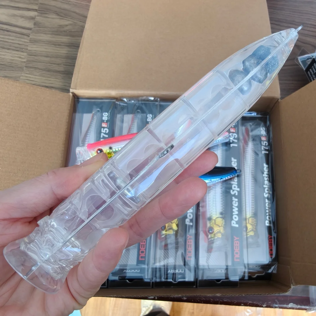 Noeby 3 uds señuelo de pesca Topwater Popper cebo 175mm 73g Wobbler cebo duro Artificial para Lucio agua de mar GT aparejos de pesca de atún - imagen 4