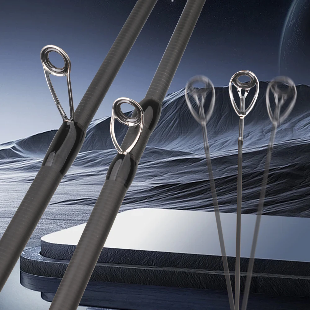 ROLLFISH-caña de pescar telescópica de fibra de carbono, asiento de carrete con sonido, ultraportátil para viajes/bajo/pesca de trucha + línea de PE de 100M gratis - imagen 4