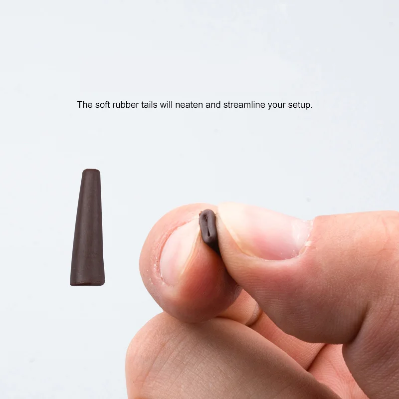 Cola de pesca de carpa Kingdom, mangas de goma antienredos, aparejos terminales para Clips de plomo, aparejos de accesorios de pesca de carpa - imagen 5