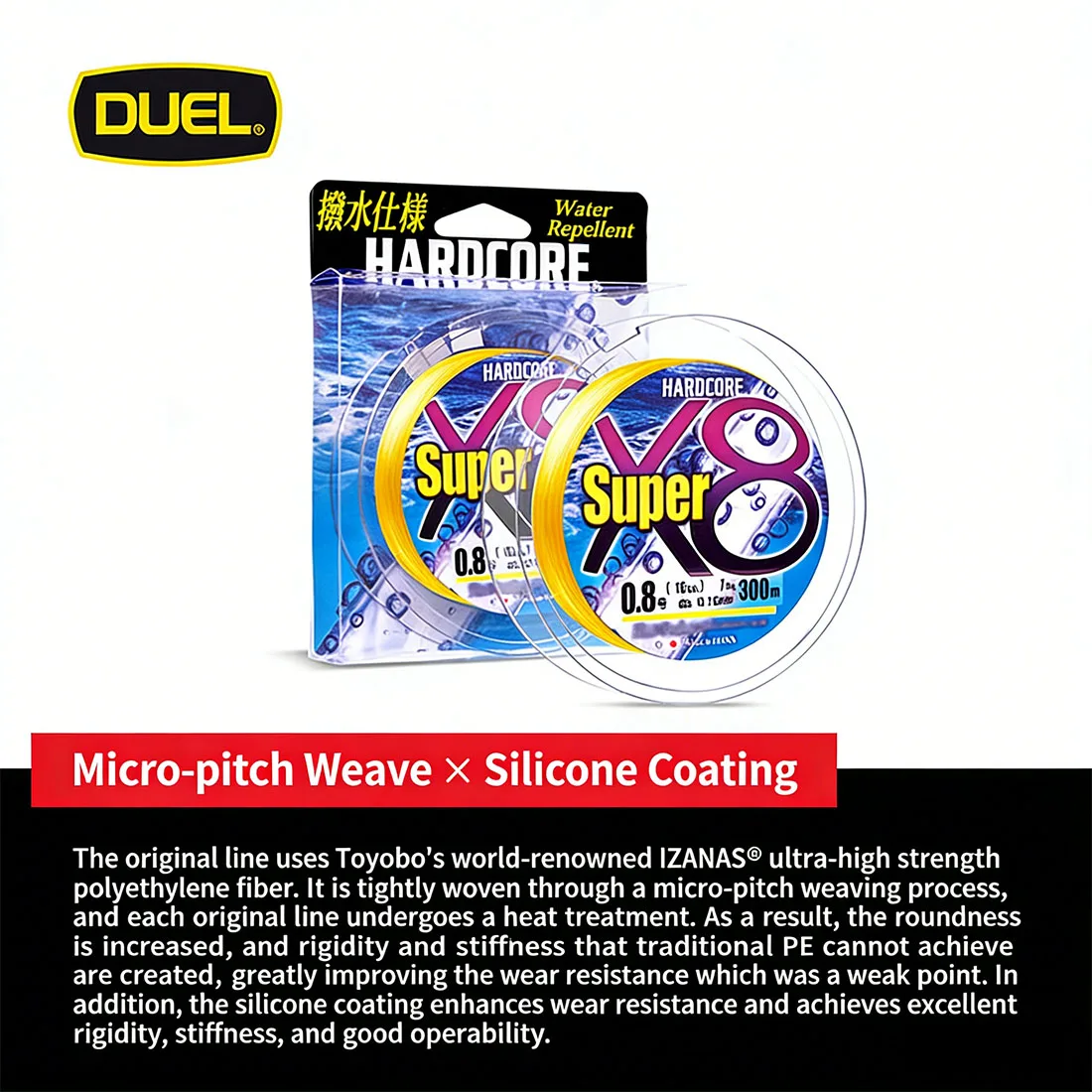 Trenzado PE Dual Hardcore Super X8 – Resistencia para eging y lanzado - imagen 3
