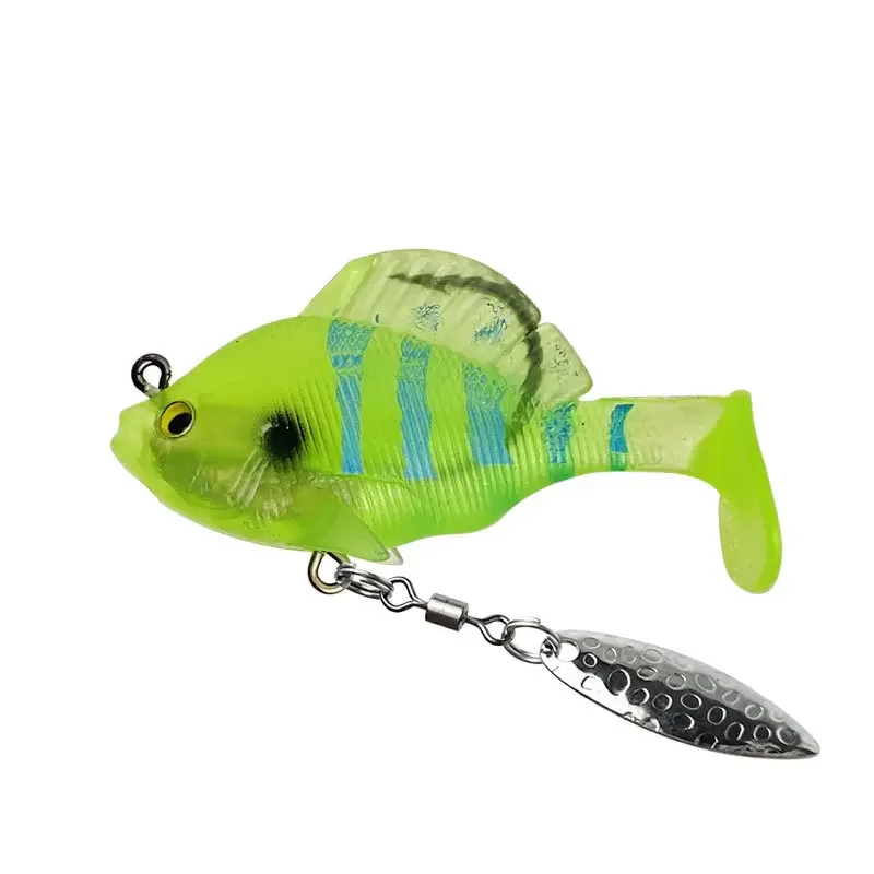 Cebo de plástico suave con gancho para perca, Lucio, sábalo, trucha, señuelo de silicona, Wobblers de mar Dark60mm, 10g, Jig Swimbait, Señuelos de Pesca - imagen 5