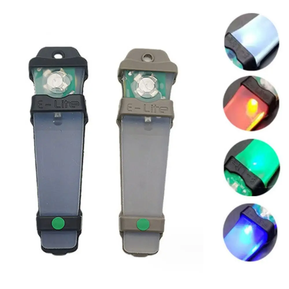 Luz impermeable para casco, luz estroboscópica multifunción, luz de señal de supervivencia que brilla en la oscuridad, luz intermitente de seguridad de silicona - imagen 4