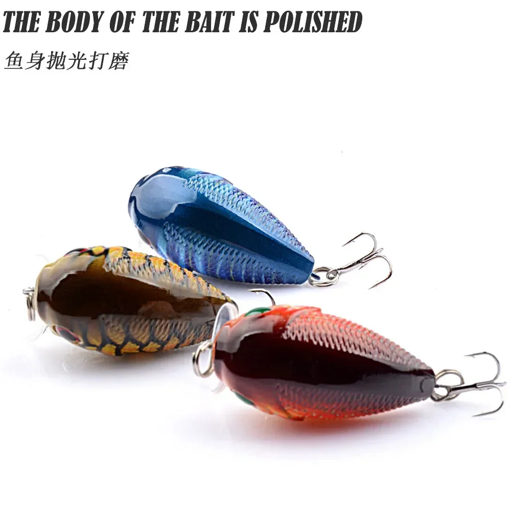 Señuelo de microsustancia Luya Rock, lengua ancha, Little duro de flotador Fat Man, juego de cebo, lubina de agua dulce para exteriores - imagen 3