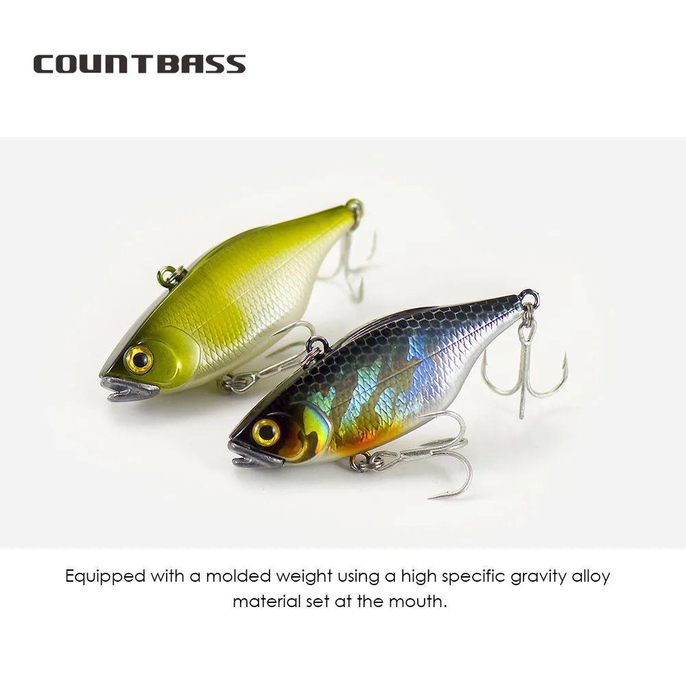 COUNTBASS-señuelo de pesca con vibración, 60mm, 2-3/8 ", 11,7g, 3/8 oz, Wobbler, Lipless, Crankbait, La Peche Au Leurre - imagen 5