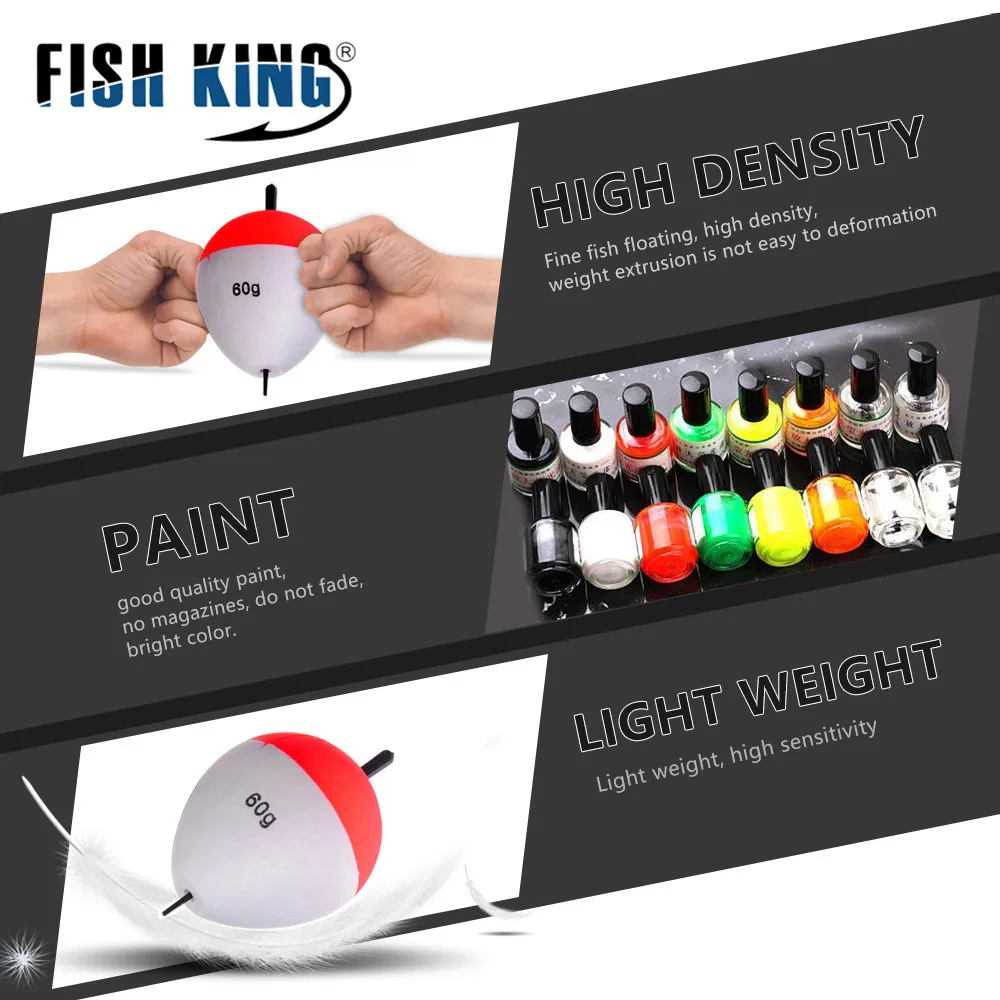 Juego de flotadores de pesca de 5 uds., accesorios de flotador Vertical de Material EVA, adecuados para accesorios de pesca profesionales, pesca en el mar - imagen 4