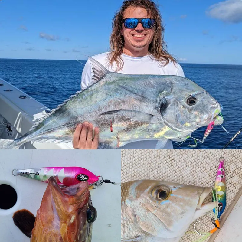 FSTK patente pesca en el mar plantilla de paso lento 30g40g60g80g matamoscas Metal Jigging dardo plantilla cuchara cebo Artificial plantilla señuelo de pesca - imagen 2