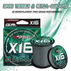 Hilo trenzado YGKX X16 PE – Multifilamento superfuerte para pesca