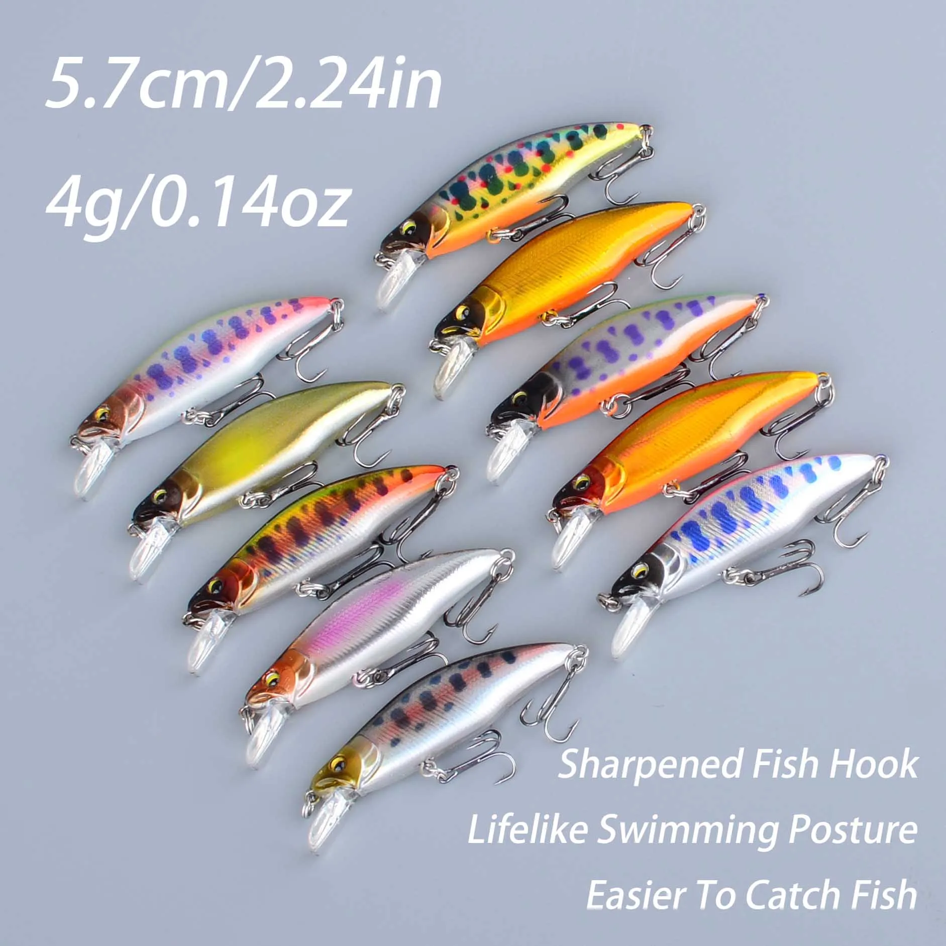 Señuelo hundible minnow jerkbait 4g para pesca profunda - imagen 2
