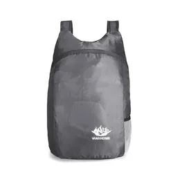 Mochila plegable de gran capacidad para montañismo, mochila de viaje deportiva ultraligera plegable, impermeable y ligera, 20L