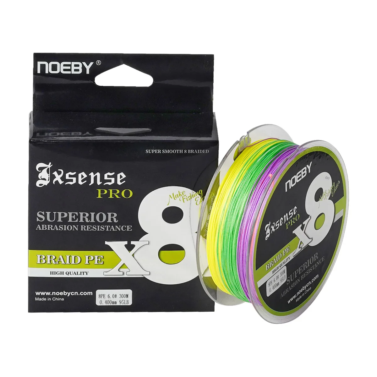 Línea trenzada Noeby Upgrade X8 verde fluorescente - imagen 5