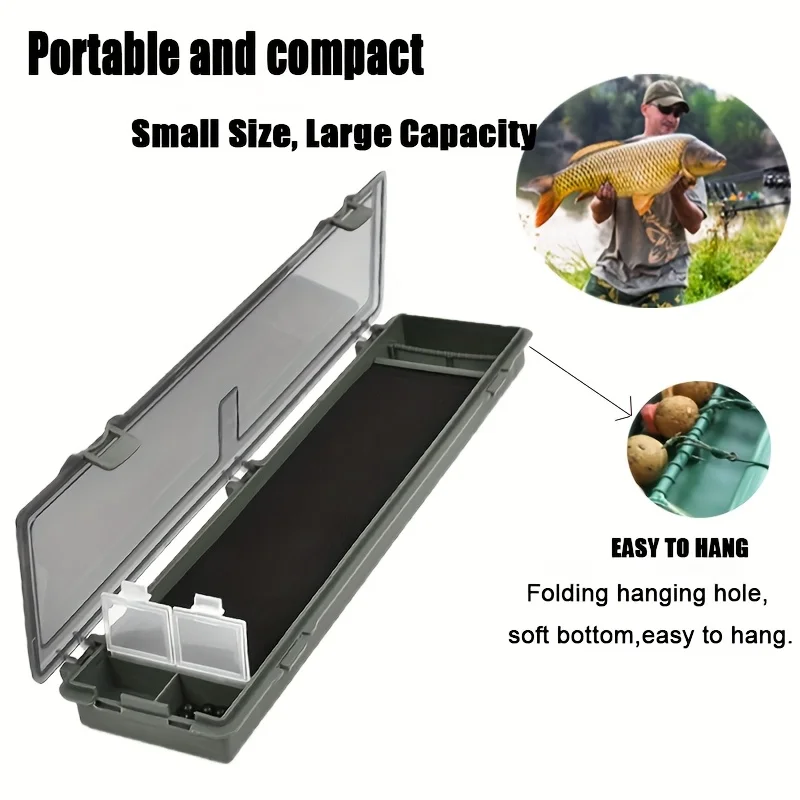 Caja Organizador Impermeable para Anzuelos Carp Fishing con Gancho - imagen 5