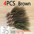 4pcs Brown