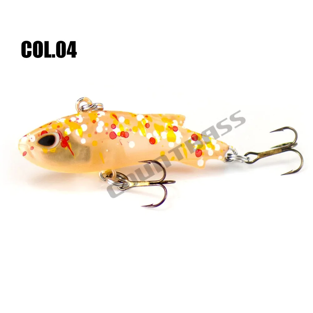 Countbass-señuelo de pesca hundido por vibración, anzuelo VMC aparejo, cebo duro de pescador Wobbler para salmón, lubina, trucha, 40mm, 3,6g - imagen 5