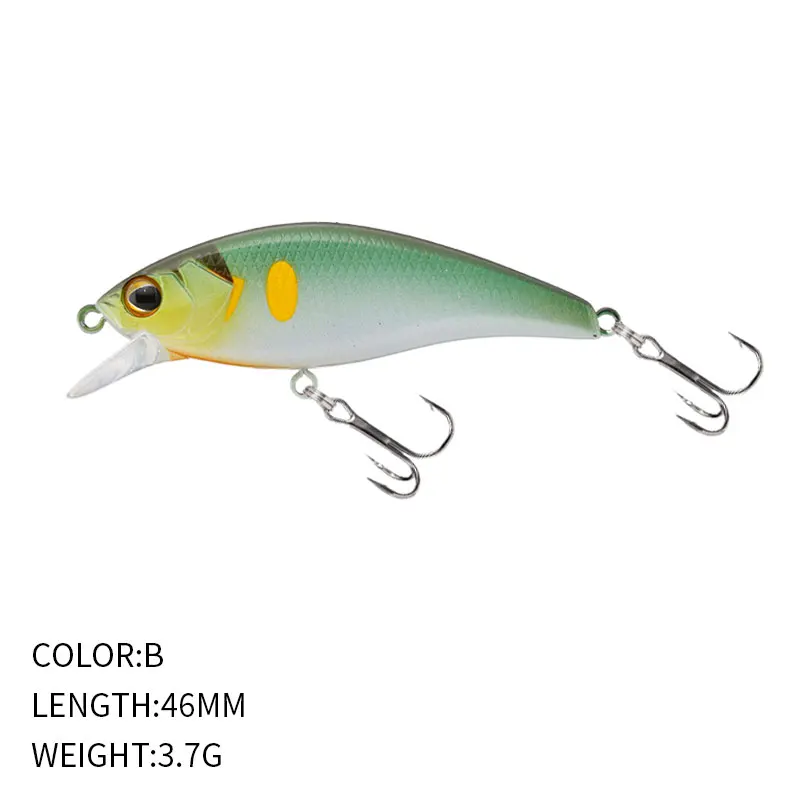 1 Uds 46mm 3,7g Micro Minnow señuelo Pesca Artificial trucha carpa pesca corriente lago cebos duros Jerkbait lubina Pike cebo - imagen 4