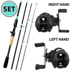 Power Lure Pole Caña de viaje carbono ultraligera 5/4 arrastre 8 kg